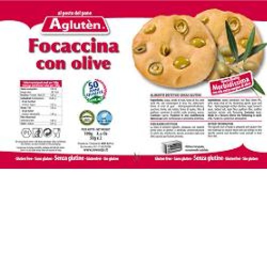 AGLUTEN FOCACCINA OLIVE 100G