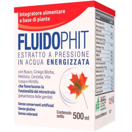 Fluidophit - Avd Reform - Flacone da 500 ml - Integratore alimentare che favorisce la funzionalità del microcircolo