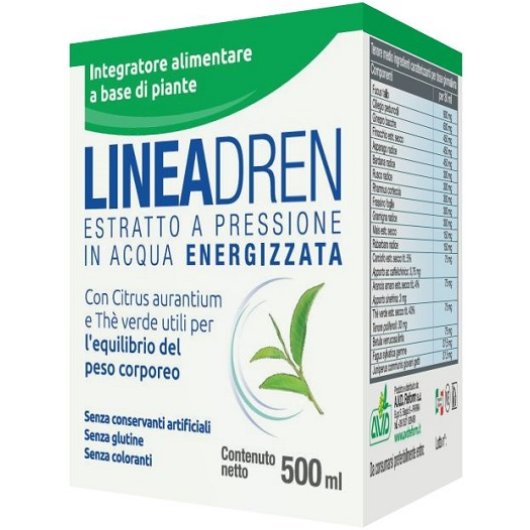 Lineadren - Avd Reform - Flacone da 500 ml - Integratore alimentare coadiuvante nel metabolismo lipidico e nel controllo del peso corporeo