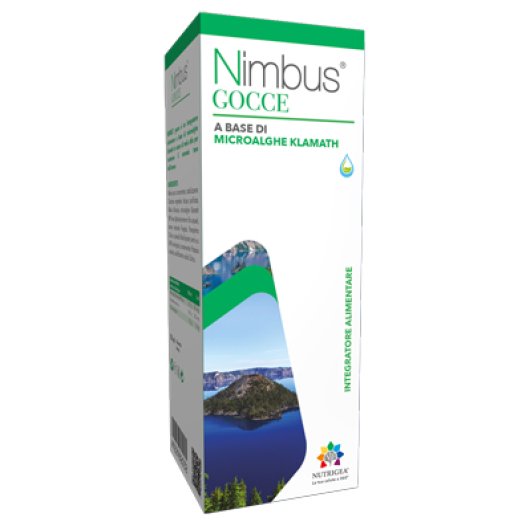 Nimbus Gocce - Nutrigea - Flacone da 50 ml - Integratore alimentare a base di microalghe Klamath