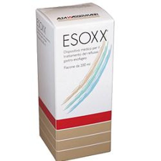 Esoxx - Alfasigma - Flacone da 200 ml - Sciroppo integratore che riduce i sintomi del reflusso gastro-esofageo