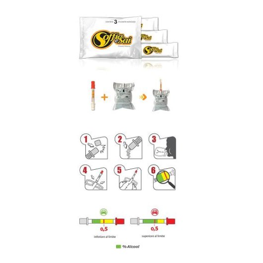 PROFAR ALCOOLTEST S&S 3TEST