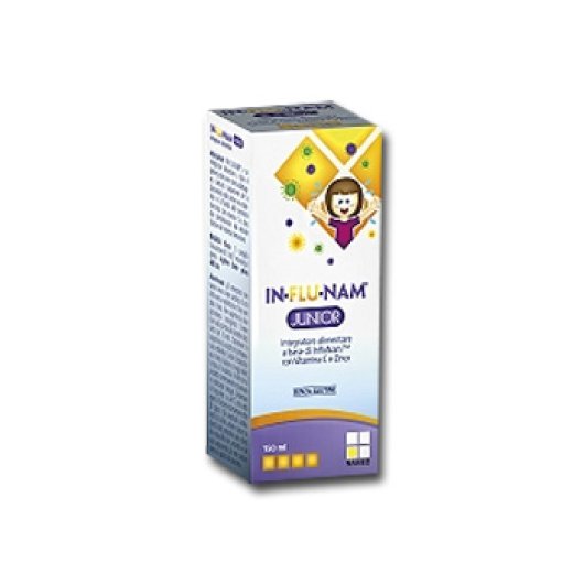 In-flu-nam Junior - Named - Flacome da 150 ml - Integratore alimentare per la normale funzione del sistema immunitario dei più piccoli