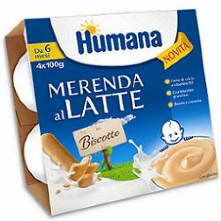 Humana Merenda Bisc 4x100g