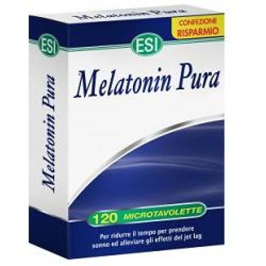 Melatonin Pura - ESI - 120 microtavolette - Integratore alimentare di melatonina per contrastare i disturbi del sonno