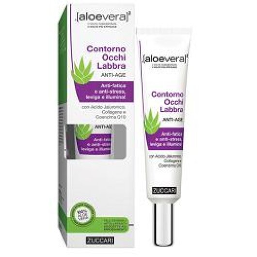 Contorno Occhi Labbra Anti-age -Zuccari - Flacone da 18 ml - Prodotto viso ad azione anti-fatica e  anti-stress, che leviga e illumina la pelle