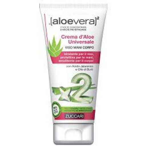 Crema d’Aloe Universale - Zuccari - Tubo da 75 ml - Crema viso e corpo ad azione idratante e lenitiva