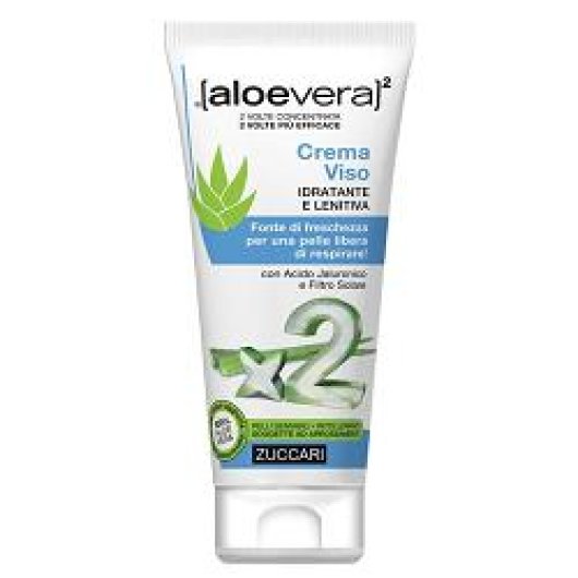 Crema Viso Idratante - Zuccari - Flacone da 50 ml - Crema viso idratante con puro succo di Aloe