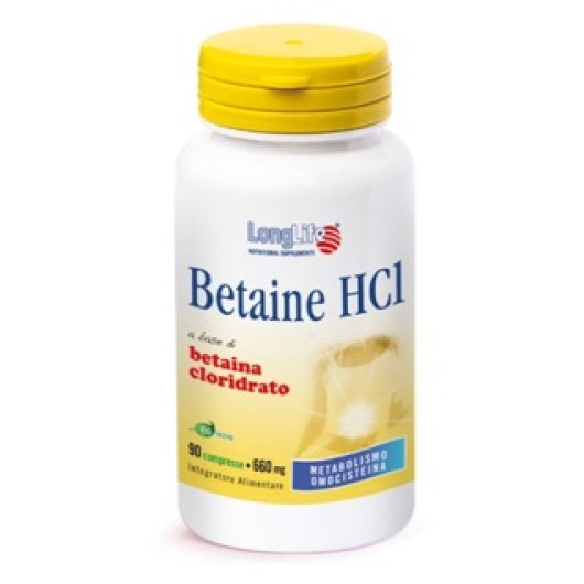 LONGLIFE BETAINE HCL 90CPR