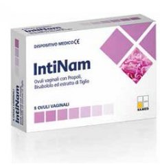 IntiNam - Named - 8 ovuli - Ovuli vaginali che contribuiscono a contrastare infezioni della mucosa cervico-vaginale