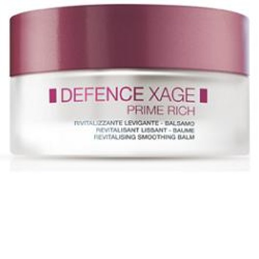 Bionike Defence Xage Prime Rich - Balsamo Rivitalizzante Levigante (Pelle Secca) - Vasetto da 50 ml - Trattamento per pelle secca che contrasta secchezza e segni del tempo