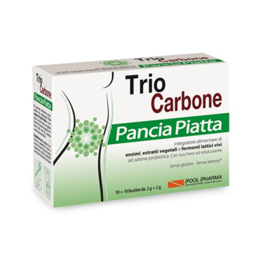 Triocarbone Pancia Piatta 10+10 Bustine