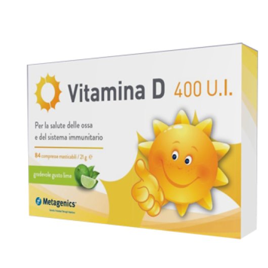 Vitamina D Kids Ossa 400 UI Metagenics 84 Compresse