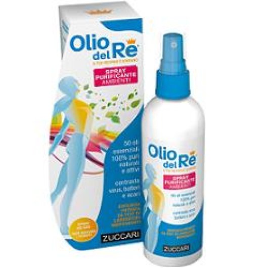 Olio del Re - Spray Ambienti - Zuccari - Flacone da 150 ml - Spray con oli essenziali naturali che purifica l'aria