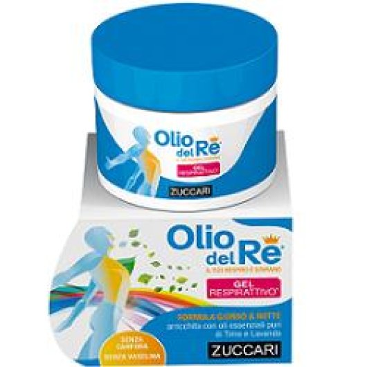 Olio del Re - Gel Respirattivo - Zuccari - Barattolo da 50 ml - Gel per massaggi con oli essenziali 100% naturali