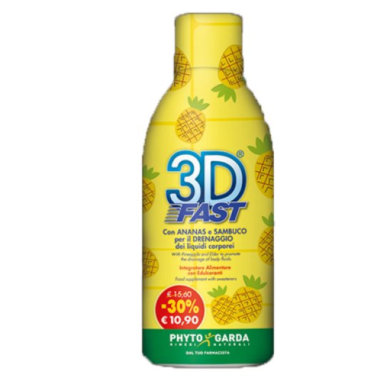 3D FAST - Named - Flacone da 500 ml - Integratore alimentare per il drenaggio dei liquidi corporei