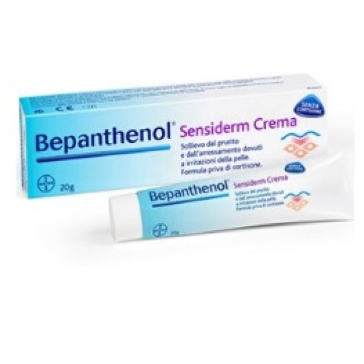 Bepanthenol - Sensiderm - Bayer - Tubetto da 20 grammi - Crema che dona sollievo dal prurito e aiuta la rigenerazione della pelle