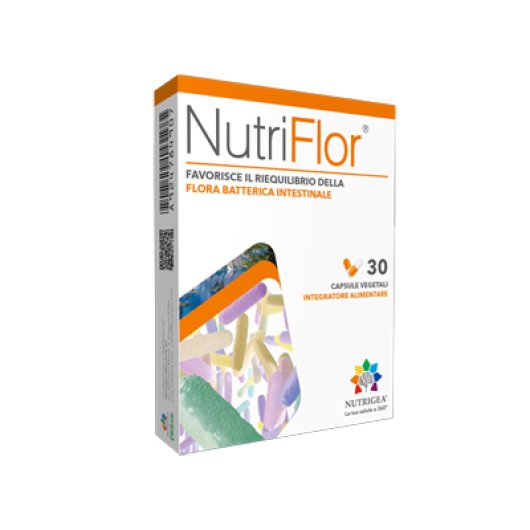 NutriFlor - Nutrigea - 30 capsule - Integratore alimentare per l'equilibrio della flora batterica intestinale