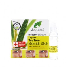 Dr Organic - Tea Tree Blemish Stick - Optima Naturals - Flacone da 8 ml - Stick con gel ad azione lenitiva per la pelle