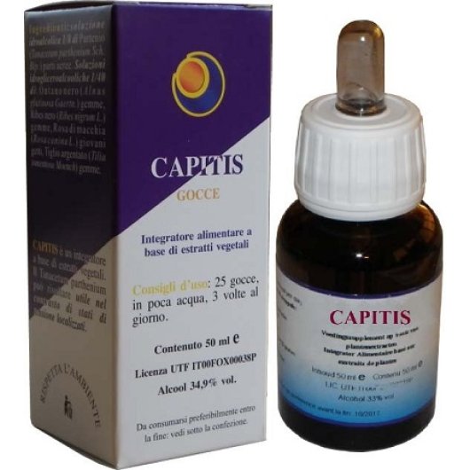 Capitis - Herboplanet - Flacone da 50 ml - Integratore alimentare per contrastare gli stati di tensione localizzati