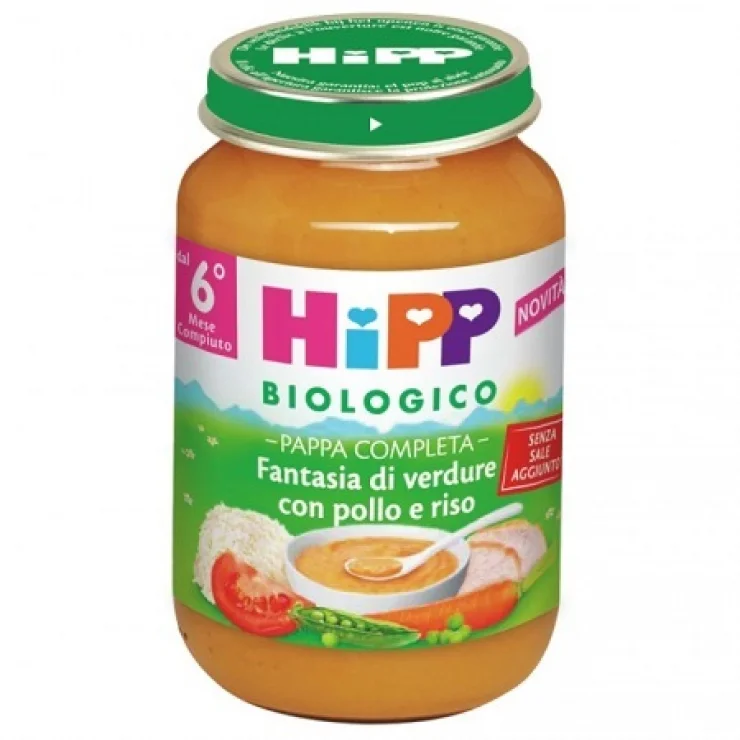 HIPP BIO FANT VERD POLLO/RISO