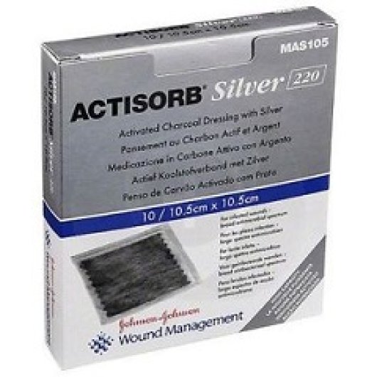 ACTISORB SILV 220 10,5X10,5 3P