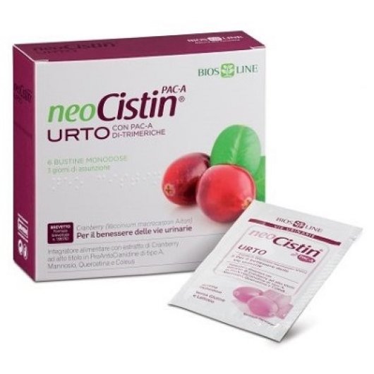 NeoCistin PAC-A Urto - Bios Line - 6 bustine - Integratore alimentare di PAC-A per il benessere delle vie urinarie