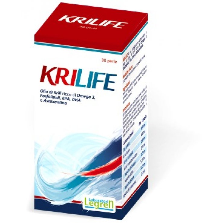 Krilife - Laboratori Legren - 30 perle - Integratore alimentare di Omega-3