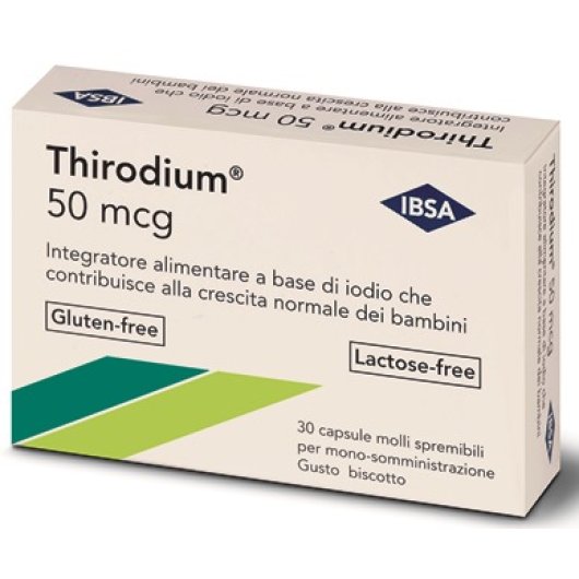 Thirodium 50mcg - 30 Capsule spremibili - Integratore alimentare di Iodio