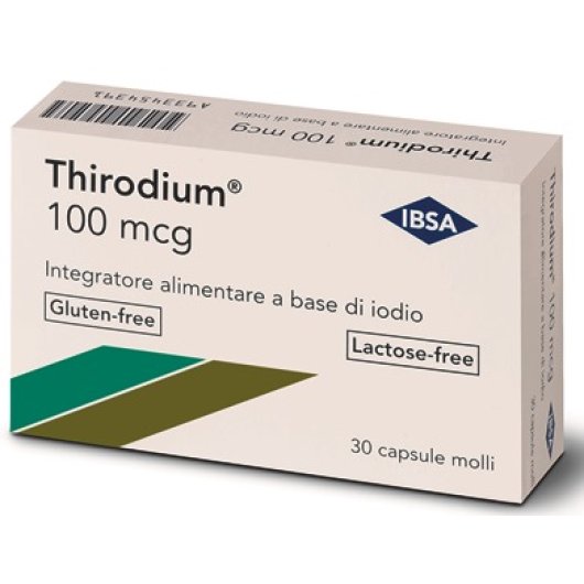 Thirodium 100 mcg - 30 Capsule - Integratore alimentare di Iodio