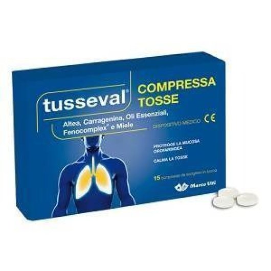 TUSSEVAL COMPRESSA TOSSE 15CPR