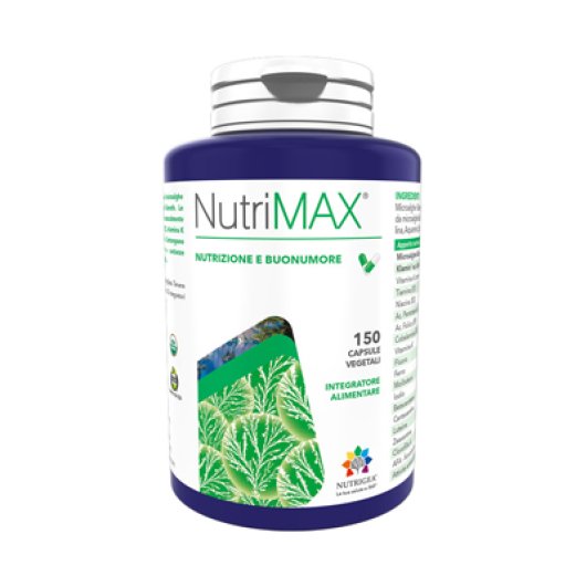 NutriMAX - Nutrigea - 150 capsule - Integratore alimentare la nutrizione e il buonumore