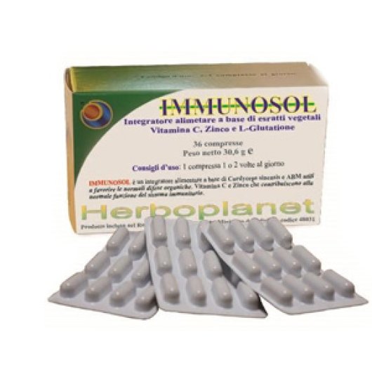 Immunosol - Herboplanet - 36 compresse - Integratore alimentare che sostiene il sistema immunitario