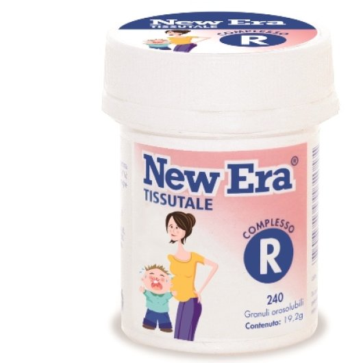 New Era R - Named - 240 compresse orodispersibili - Integratore alimentare coadiuvante in caso di dentizione dei lattanti, ricambio della dentizione nei bambini, formazione del callo osseo (fratture), osteoporosi