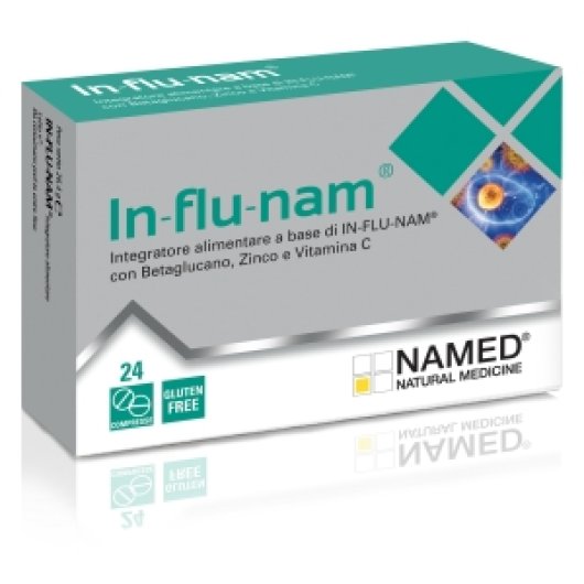 In-flu-nam - Named - 24 compresse - Integratore alimentare per la funzionalità delle prime vie respiratorie e per la normale funzione del sistema immunitario