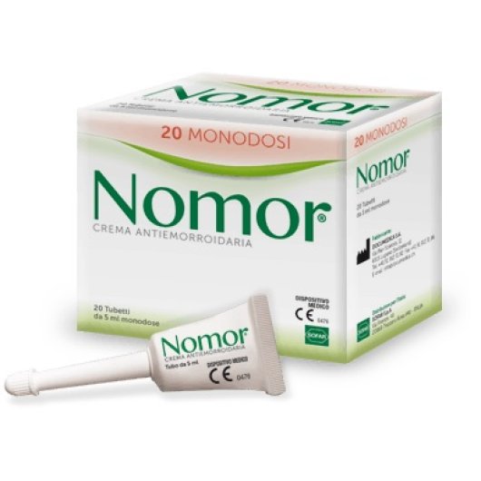 Nomor - Alfasigma - 20 tubetti - Crema antiemorroidale per mucosa rettale