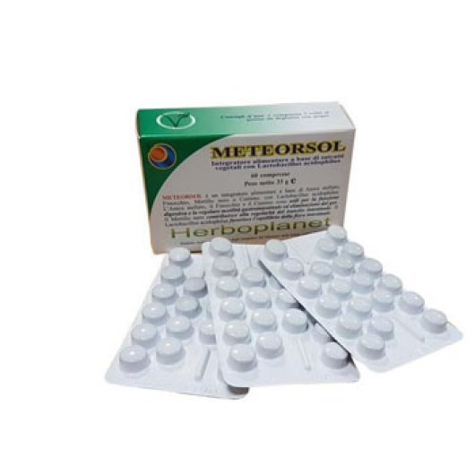 Meteorsol - Herboplanet - 60 compresse - Integratore alimentare che aiuta il processo di digestione 