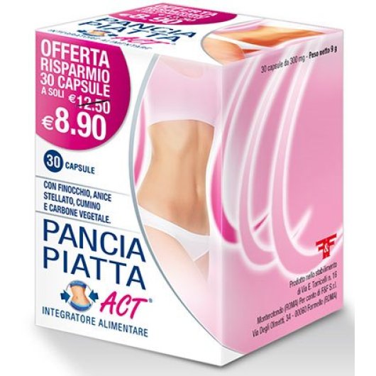 PANCIA PIATTA ACT 30CPS 300MG