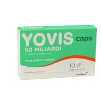 Yovis Caps - Alfasigma - 10 compresse - Integratore alimentare con fermenti lattici vivi ad azione prebiotica per l'equilibrio della flora intestinale