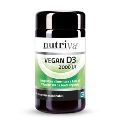 Nutriva Vegan D3 60 compresse - Integratore per le Difese Immunitarie Nutriva Vegan D3 60 compresse - Integratore per le Difese Immunitarie