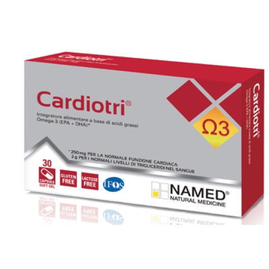 Cardiotri - Named - 30 capsule softgel - Integratore alimentare per la normale funzione cardiaca e per il mantenimento di normali livelli di trigliceridi nel sangue