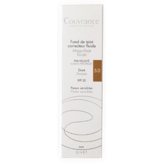 Avène Couvrance Fondotinta Fluido 5.0 Dorato 30ml