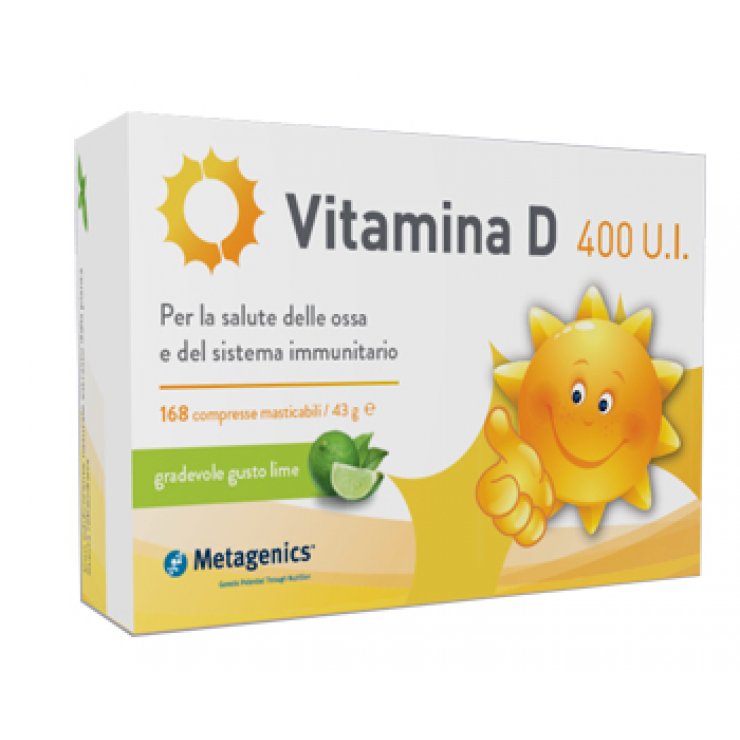Vitamina D 400 U.I. - Metagenics - 168 compresse - Integratore alimentare di Vitamina D per i più piccoli
