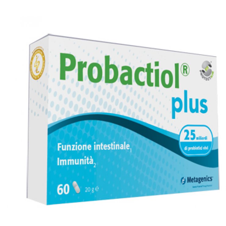Probactiol plus - Metagenics - 60 capsule - Integratore alimentare che favorisce l'equilibrio della flora intestinale e sostiene l'immunità dell'organismo_scad 12/2023