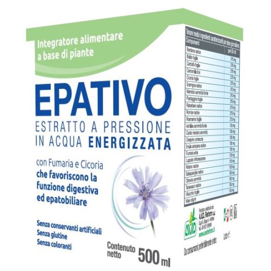 Epativo - Avd Reform - Flacone da 500 ml - Integratore alimentare per la funzionalità digestiva ed epatobiliare