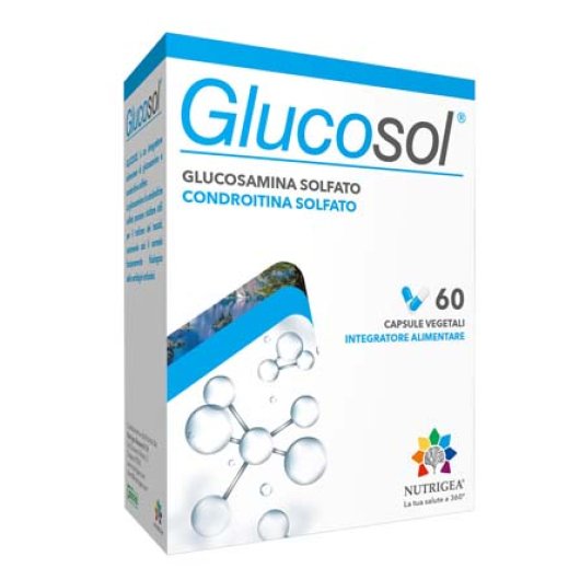 Glucosol - Nutrigea - 60 capsule vegetali - Integratore per il rafforzamento di ossa e cartilagine