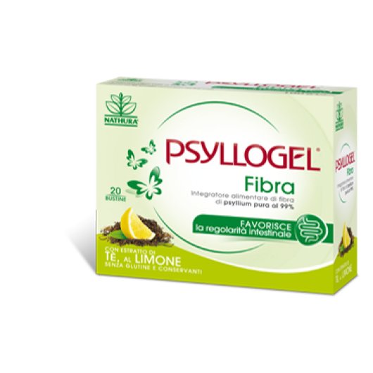  Psyllogel Fibra Te Limone- Nathura - 20 Bustine 43 G