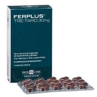 Principium FerPlus Tre-Tard 30mg - Bios Line - 30 compresse - Integratore alimentare ad alto dosaggio di ferro a rilascio graduale Principium FerPlus Tre-Tard 30mg - Bios Line - 30 compresse - Integratore alimentare ad alto dosaggio di ferro a rilascio graduale
