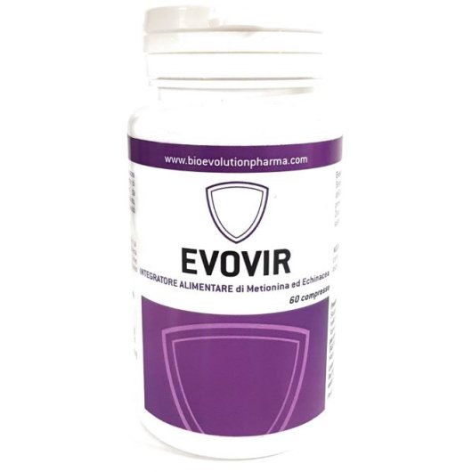 Evovir - Bioevolutionpharma - 60 compresse - Integratore alimentare che aiuta le naturali difese dell'organismo, la funzionalità delle vie urinarie e delle prime vie respiratorie