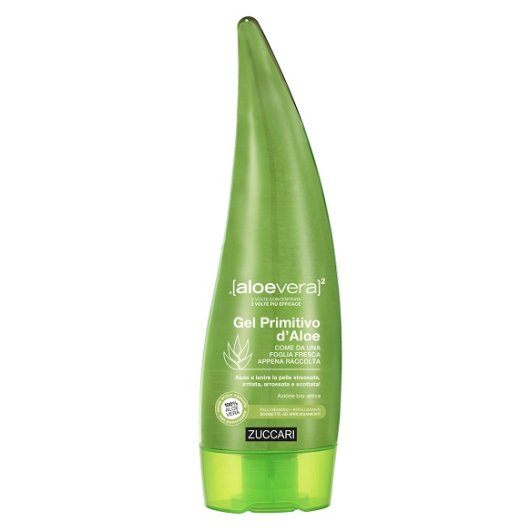 Gel Primitivo d'Aloe - Zuccari - Tubo da 250 ml - Gel di Aloe vera che aiuta a lenire la pelle stressata, irritata, arrossata e scottata